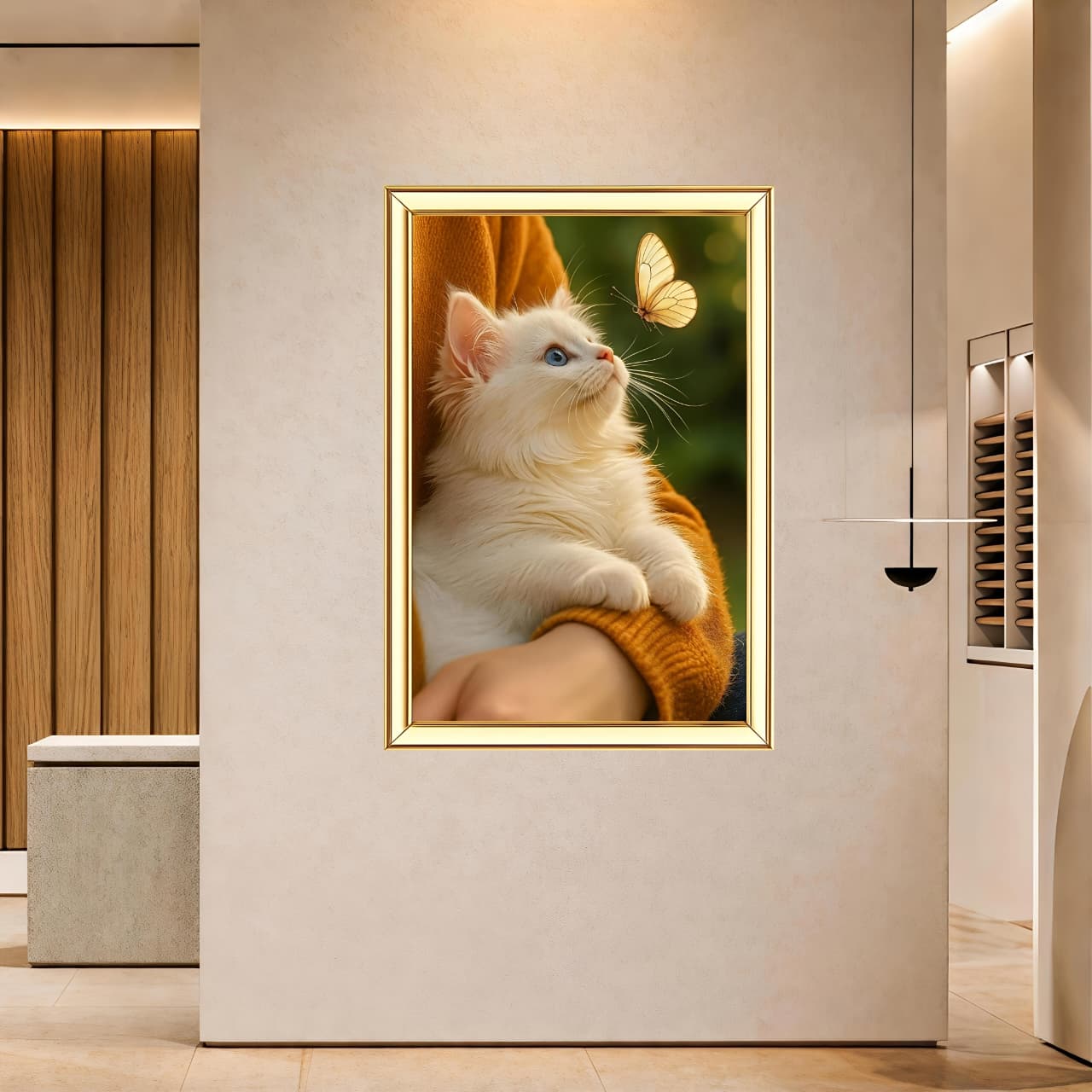 Cat Digital Painting | Ideal for Gifting | Size 14x20 Inch