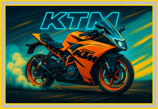 KTM Superbikes Painting: Ideal Gift for Boys