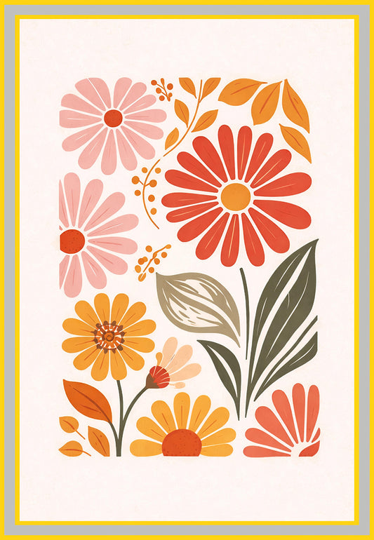 Vibrant Abstract Painting: Ideal for Gifting (Size 14X20 Inch)