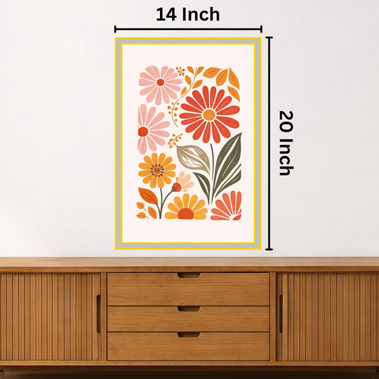 Vibrant Abstract Painting: Ideal for Gifting (Size 14X20 Inch)