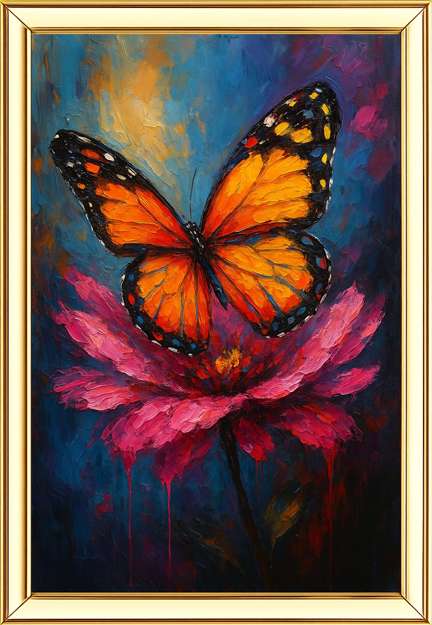 Butterfly Digital Painting | Ideal for Gifting | Size 14x20 Inch