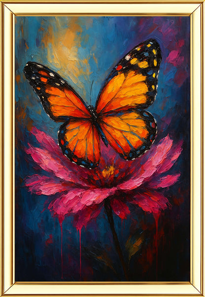 Butterfly Digital Painting | Ideal for Gifting | Size 14x20 Inch