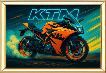 KTM Digital Painting | Ideal for Gifting | Size 14x20 Inch