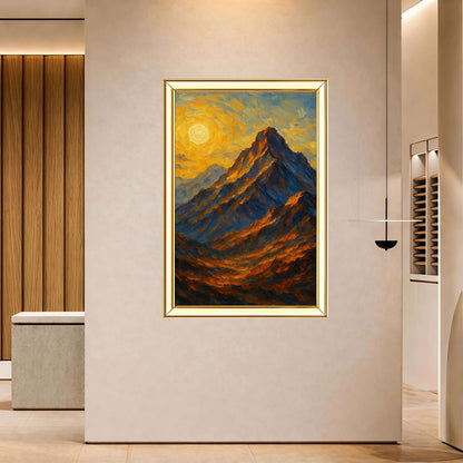 Mountain Digital Painting | Ideal for Gifting | Size 14x20 Inch