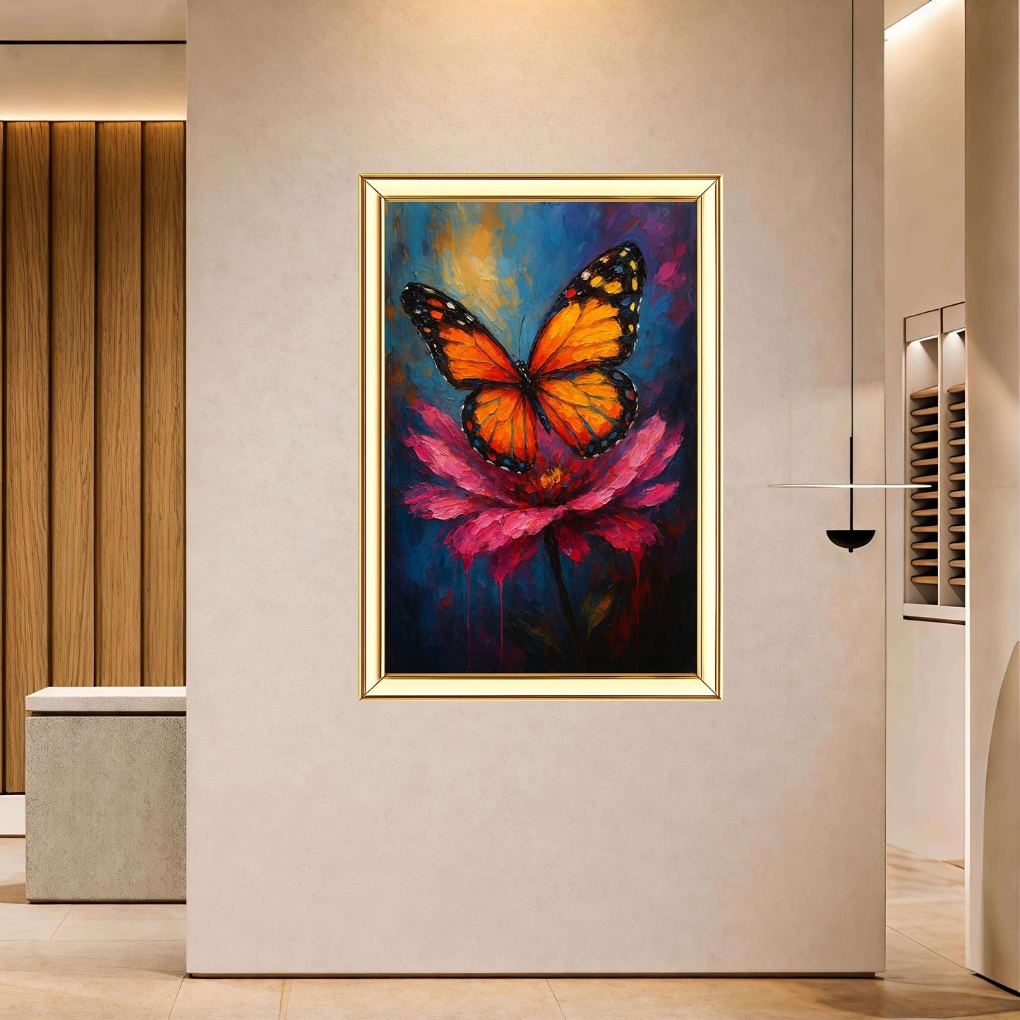 Butterfly Digital Painting | Ideal for Gifting | Size 14x20 Inch