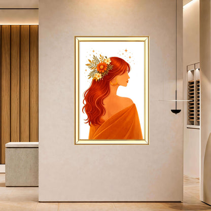 Modern Girl Digital Painting | Ideal for Gifting | Size 14x20 Inch