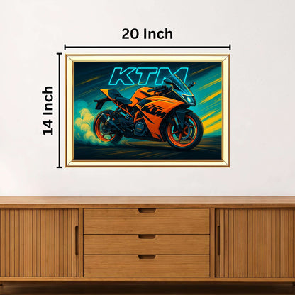KTM Digital Painting | Ideal for Gifting | Size 14x20 Inch