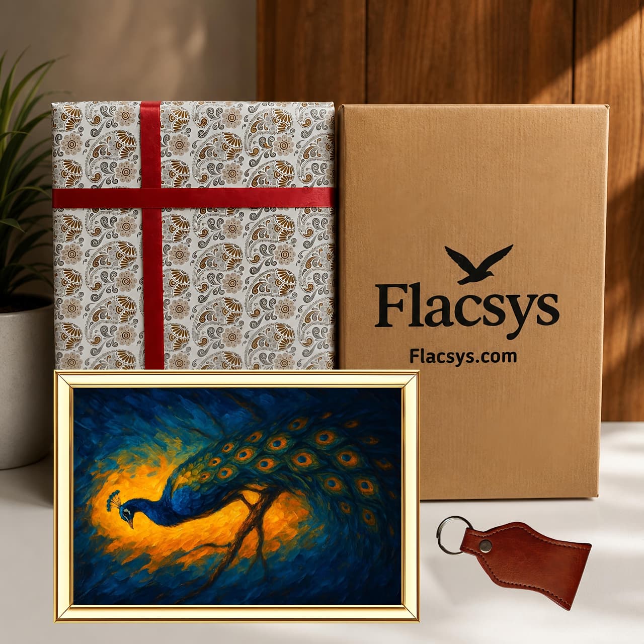 Peacock Digital Painting | Ideal for Gifting | Size 14x20 Inch